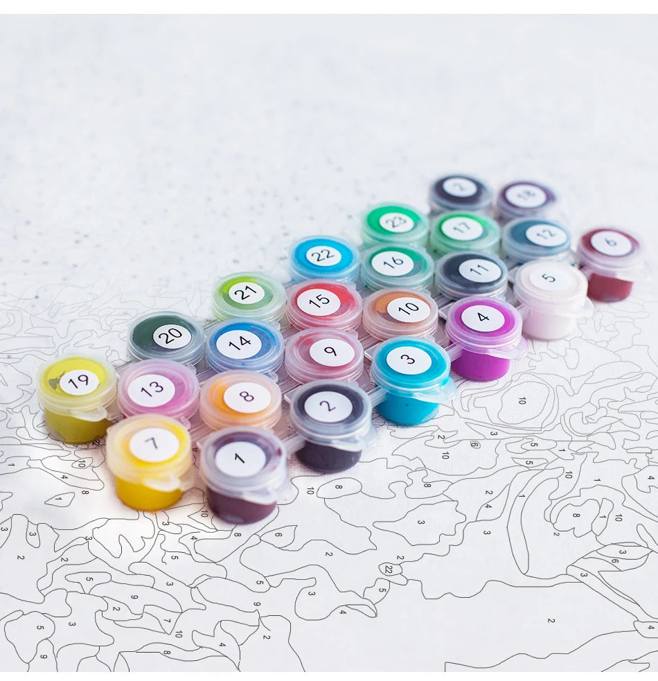 Lake Scenery Paint By Numbers