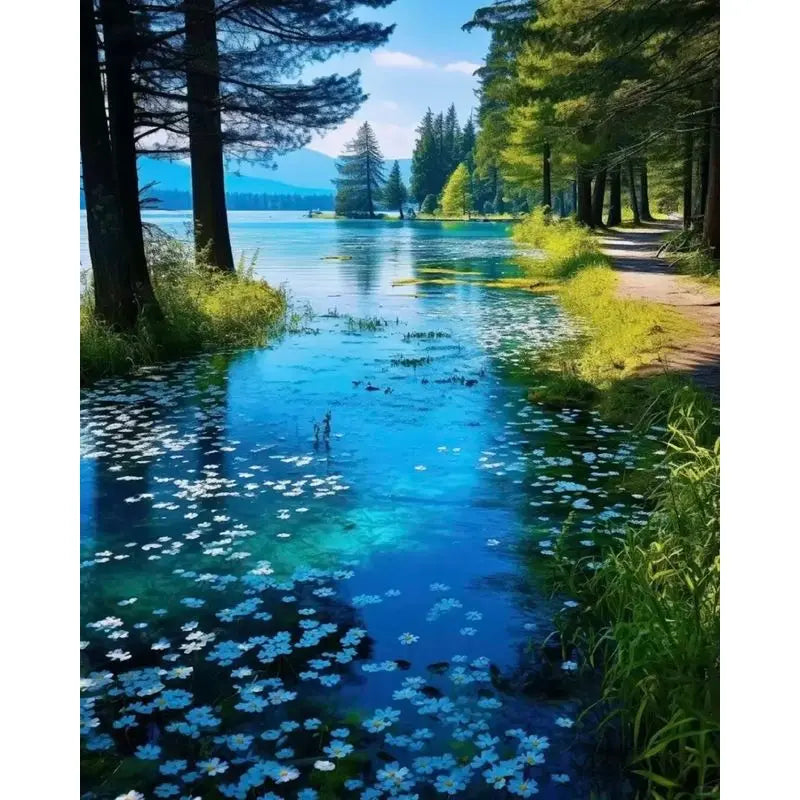 Lake Scenery Paint By Numbers