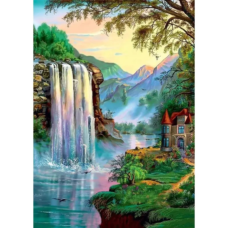 Lake Scenery Paint By Numbers