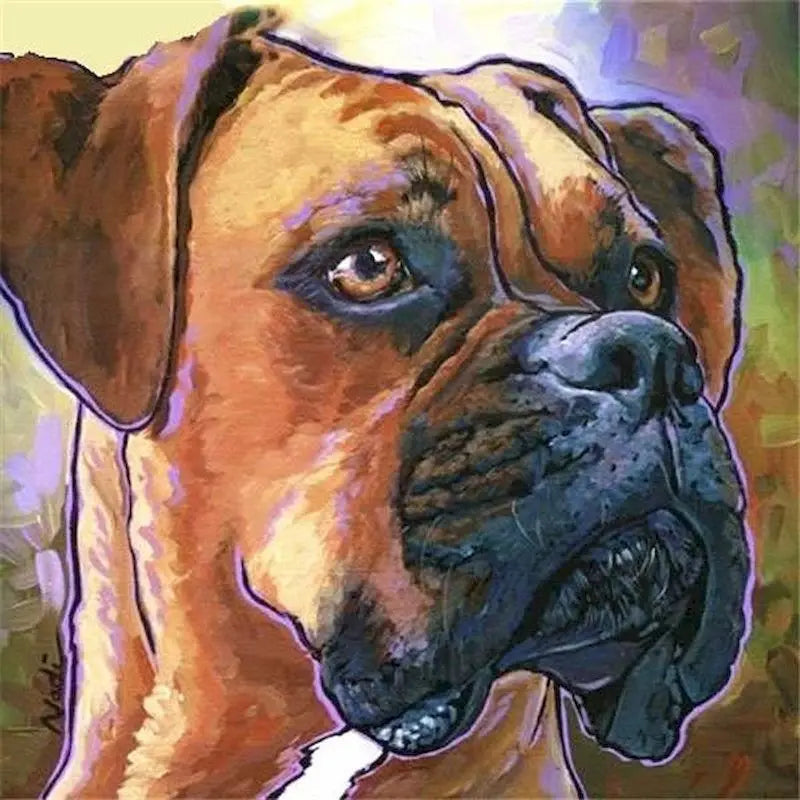 Dog Painting By Numbers
