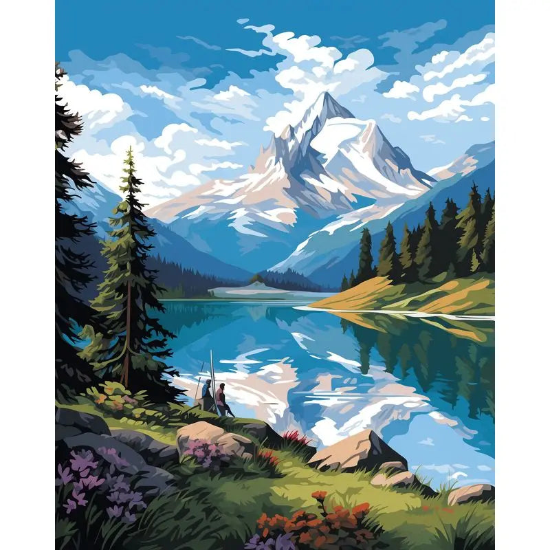 Lake Scenery Paint By Numbers