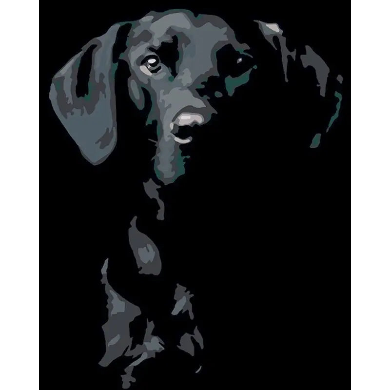 Dog Painting By Numbers
