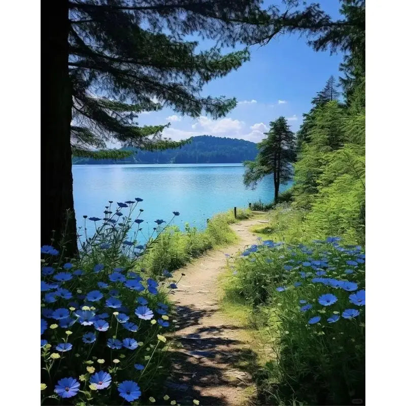 Lake Scenery Paint By Numbers