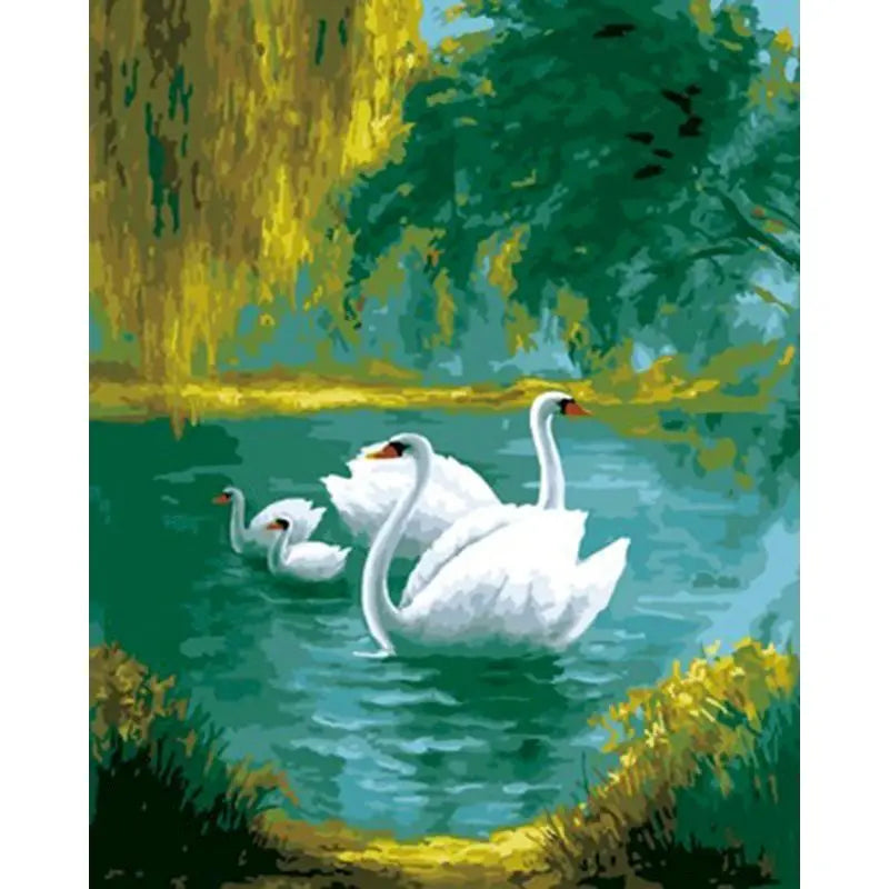 Lake Scenery Paint By Numbers